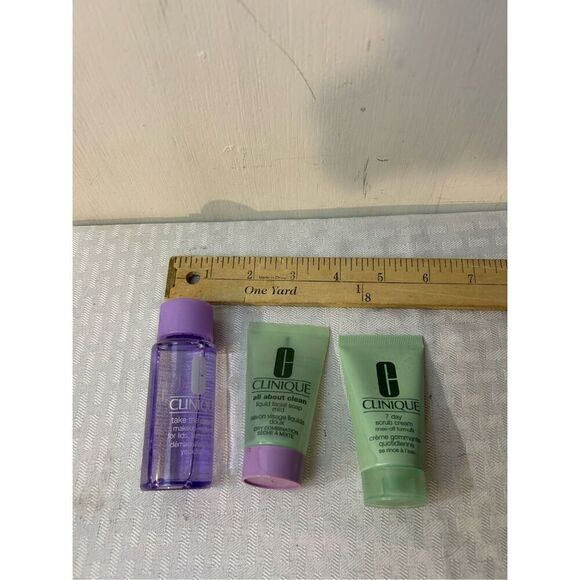 Clinique lot 7 day scrub/ all about clean/ take the day off/ Fresh Press System - Picture 2 of 5